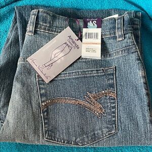 Gloria Vanderbilt Amanda Straight Leg Jeans - Blue